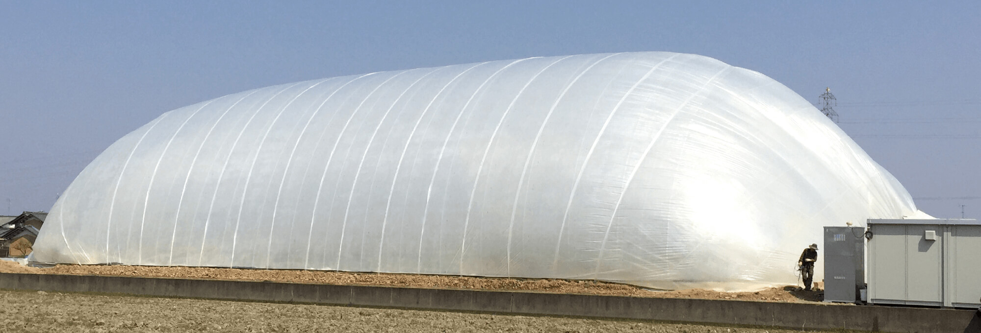 หน้าตา AIR DOME โรงเรือนปลูกผักไร้เสา (ภาพจาก LS Farm)