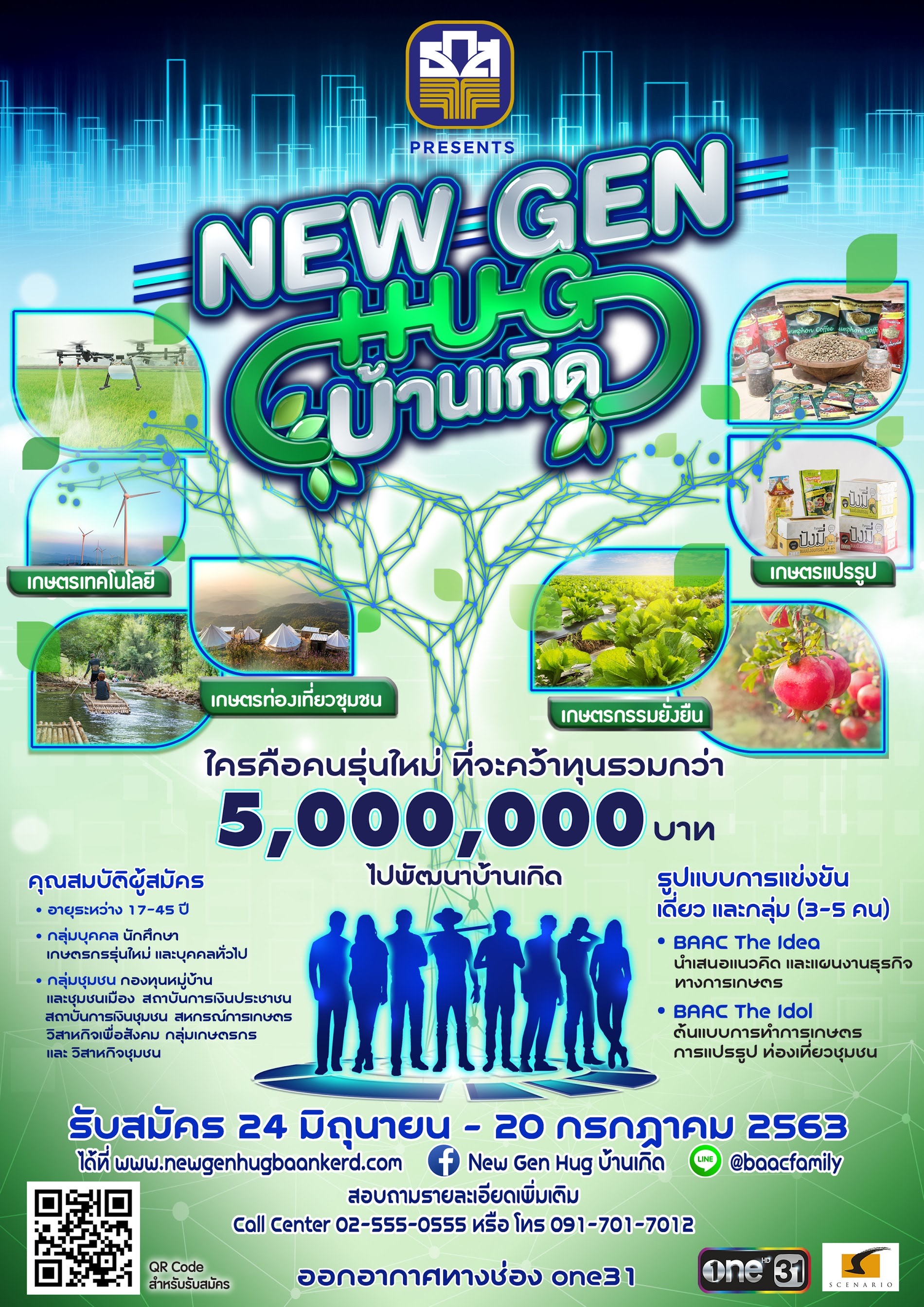 ธ.ก.ส. ขับเคลื่อนเศรษฐกิจพอเพียงสร้างไทยผ่านโครงการ “New Gen Hug บ้านเกิด” ค้นหาเกษตรกรรุ่นใหม่ ต่อยอดสู่ธุรกิจชุมชนอย่างยั่งยืน