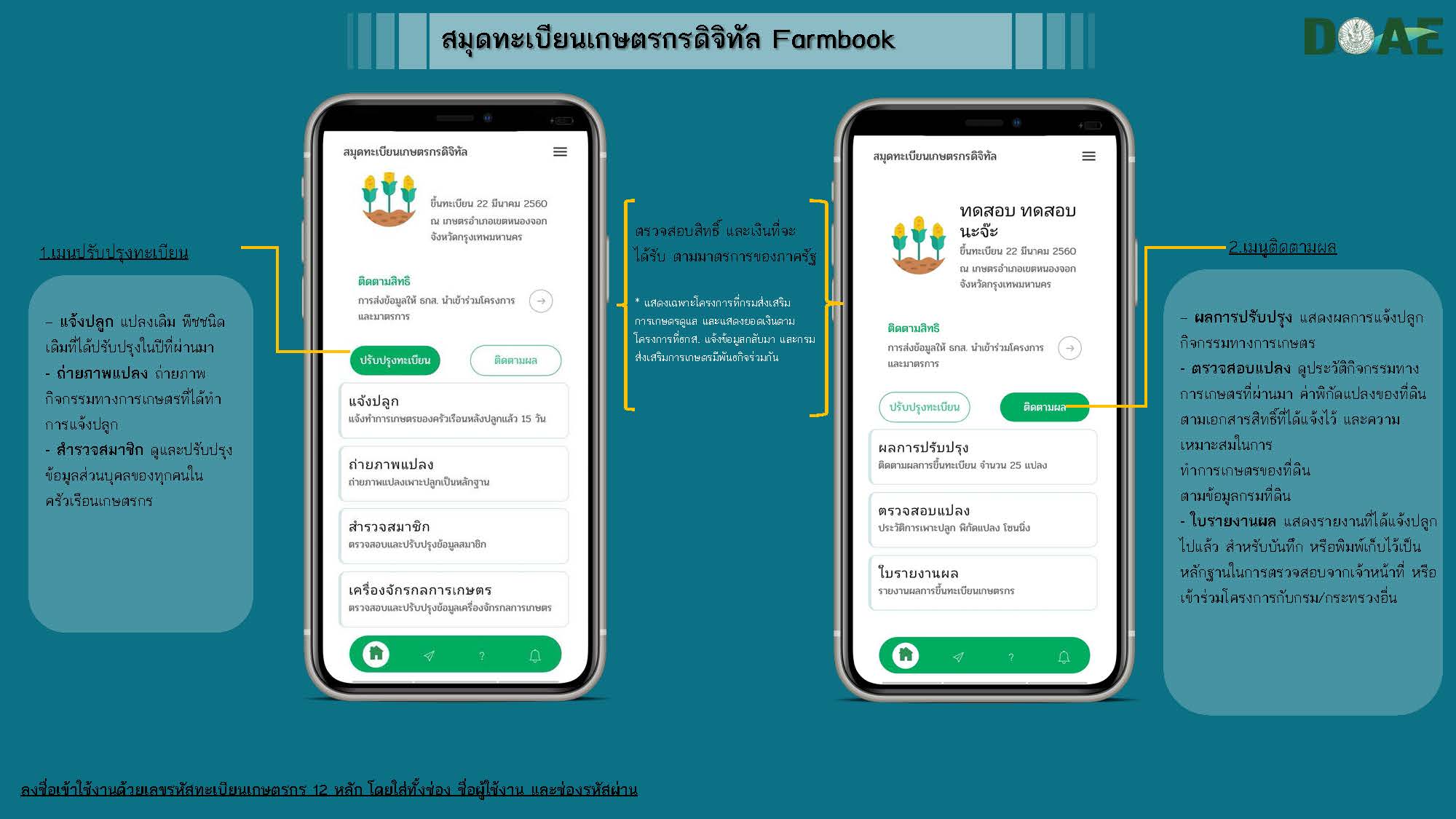 กรมส่งเสริมการเกษตรปรับ Function ใหม่ให้ทันสมัยบนแอปพลิเคชัน Farmbook พร้อมเชิญชวนขึ้นและปรับปรุงทะเบียนเกษตรกรให้เป็นปัจจุบัน