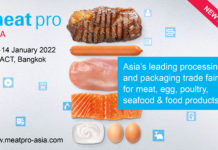 ประกาศกำหนดการจัดงาน Meat Pro Asia (มีท โปร เอเชีย) เป็นเดือนมกราคม 2565 เนื่องจากข้อจำกัดในการเดินทางระหว่างประเทศ