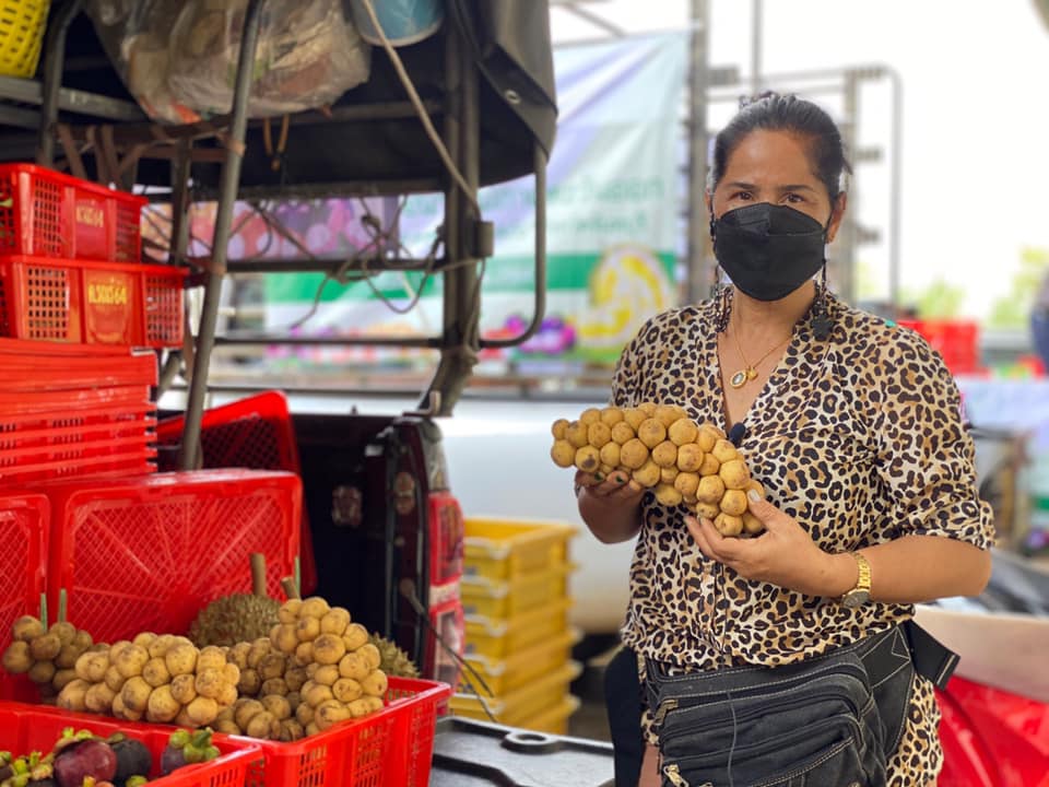 นางวรันธร ศรีทองคำ อีกหนึ่งเกษตรกรจากอำเภอท่าใหม่ เจ้าของสวนศรีทองคำ