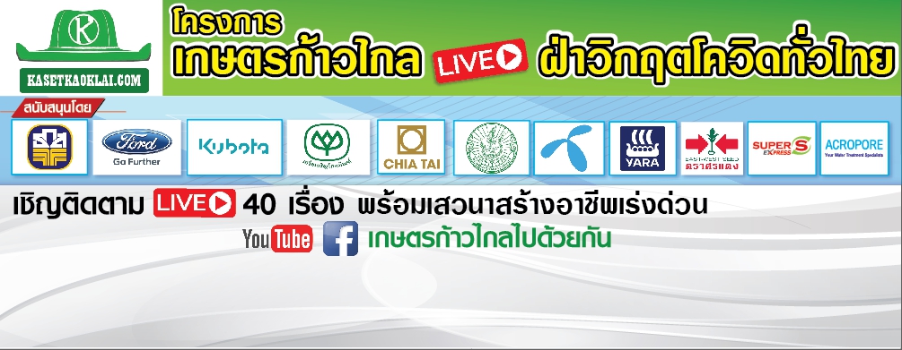 โครงการเกษตรก้าวไกลLIVEฝ่าวิกฤตโควิดทั่วไทย