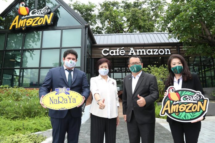 “Café Amazon x NaRaYa ร่วมเติมพลัง ปันสุข กระจายรายได้สู่ชุมชน”