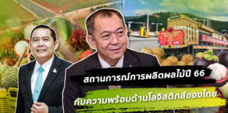 สถานการณ์การผลิตผลไม้ปี 66 กับความพร้อมของไทยด้านโลจิสติกส์