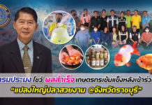 กรมประมงปลื้ม !!! โชว์ผลสำเร็จเกษตรกรเข้มแข็งหลังเข้าร่วม “แปลงใหญ่ปลาสวยงาม @จังหวัดราชบุรี”