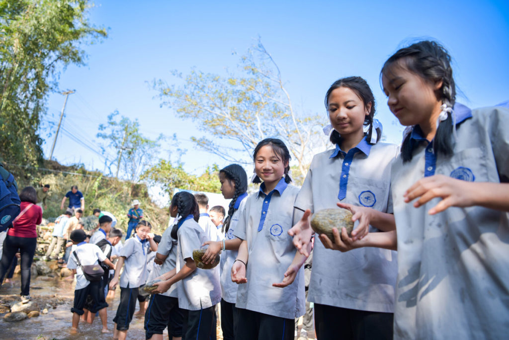 โครงการธรรมชาติปลอดภัยฯ ร่วมกับหน่วยงานและชุมชนบ้านแม่ปาน-สันเกี๋ยง "สร้างฝายมีชีวิต..ลำน้ำปานสายน้ำแห่งชีวิต"