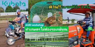 คูโบต้าจัดให้ฟรี!! AGRI WORKSHOP ทำเกษตรไม่ต้องรอเกษียณ จัดอีก 3 ครั้ง อย่าพลาด!!