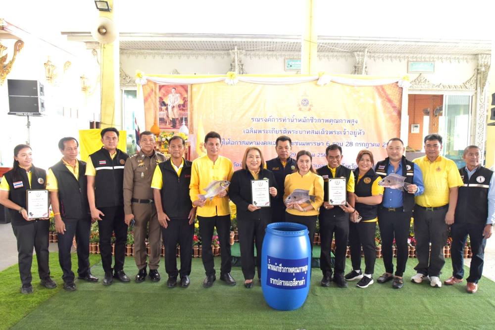 พด. ขานรับนโยบาย “รมว.ธรรมนัส” ผลิตน้ำหมักชีวภาพคุณภาพสูงจาก “ปลาหมอสีคางดำ” ใช้ส่งเสริมการเจริญเติบโตของพืช ผัก ไม้ผลเศรษฐกิจในแม่น้ำแม่กลอง แม่น้ำท่าจีนและแม่น้ำเพชรบุรี