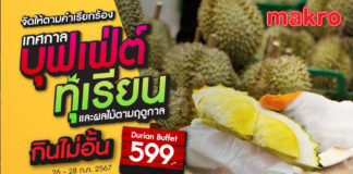 จัดใหญ่เอาใจคนรักผลไม้ แม็คโคร ส่ง "เทศกาลบุฟเฟ่ต์ทุเรียน และผลไม้ตามฤดูกาล" ยกทุเรียนและผลไม้ตามฤดูกาลทั้งสวน จัดเต็มกินอิ่มไม่อั้น รับวันหยุดยาว 26-28 ก.ค.2567