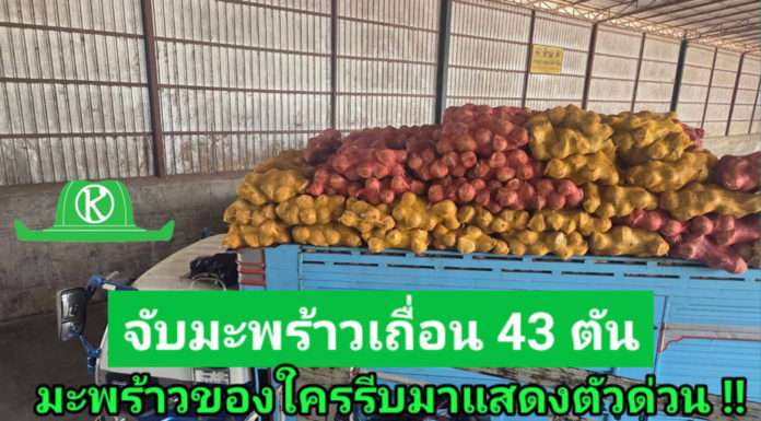 ฉก.พญานาคราช จับมะพร้าวเถื่อน 43 ตัน มูลค่า 2.4 ล้านบาท และอโวคาโด 8 ตัน มูลค่า 8 แสนบาท