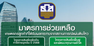 ธ.ก.ส. จัดสินเชื่อฉุกเฉินและฟื้นฟู 2 หมื่นล้านบาท เร่งช่วยเหลือผู้ประสบภัยแผ่นดินไหว