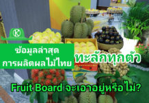 ข้อมูลล่าสุด..การผลิตผลไม้ 4 ชนิดล้นทะลัก Fruit Board จะเอาอยู่หรือไม่?