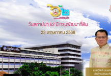 23 พฤษภาคมนี้ ครบรอบ 62 ปี “กรมพัฒนาที่ดิน” เปิดบ้าน พด. จัดใหญ่ โชว์นวัตกรรม “ดิน” ขับเคลื่อนเกษตรไทยสู่ความยั่งยืน