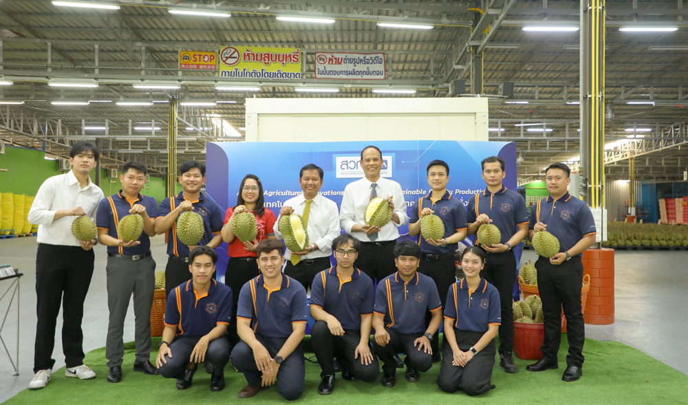 อวดโฉมครั้งแรก!! “เครื่องสแกนทุเรียน” นำร่องใช้งานจริงที่ล้งถุงถังทอง NTF จันทบุรี