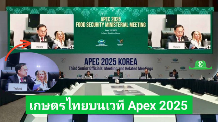 เกษตรไทยบนเวทีเอเปค 2025 ชูนวัตกรรม-AI ขับเคลื่อนความมั่นคงอาหาร เสริมศักยภาพเกษตรกร