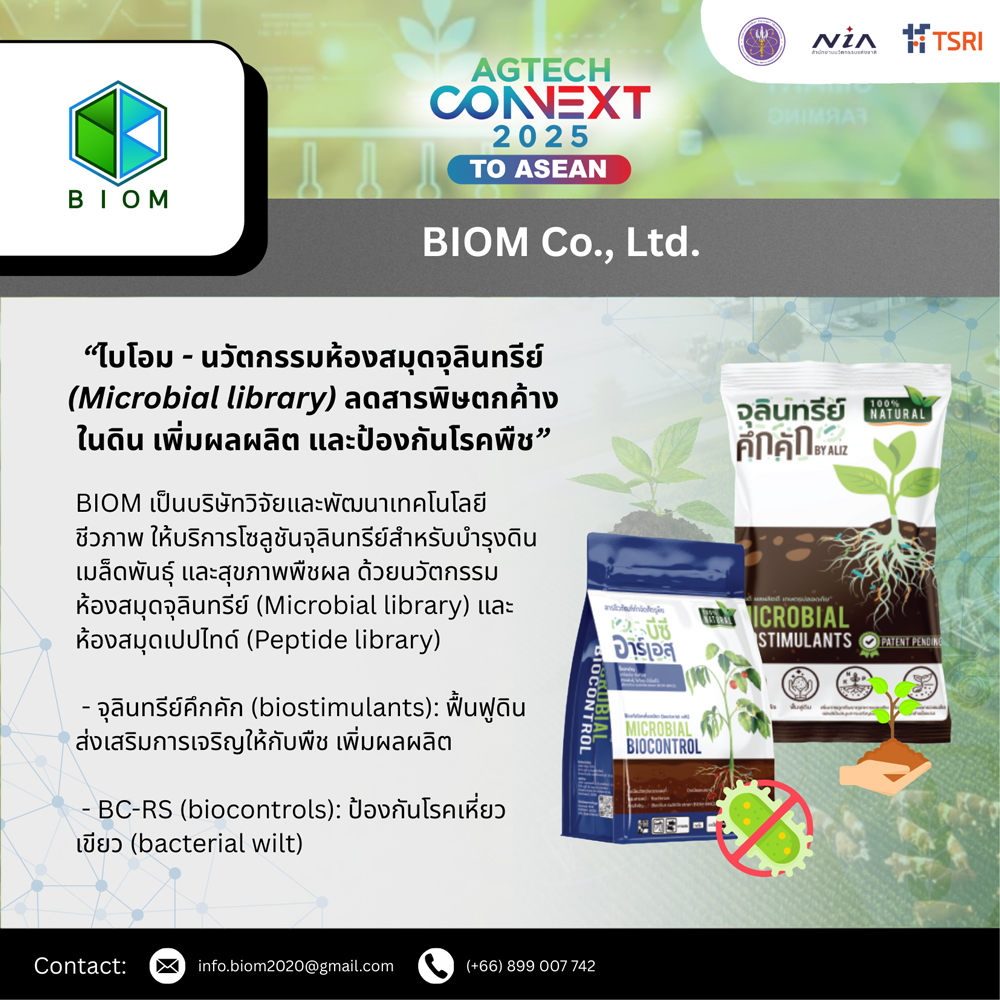 สำนักงานนวัตกรรมแห่งชาติ (องค์การมหาชน) นำเสนอ AgTech CONNEXT to ASEAN Demo Day ภายในงาน Horti & Agri Indonesia 2025