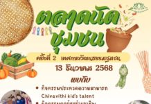 สวนสมุนไพรชีววิถีท่าม่วง จับมือสโมสรโรตารีท่าม่วง จัดงาน ตลาดนัดชุมชน–เทศกาลวัฒนธรรมชุมชน เปิดเวทีเยาวชน–หนุนอาชีพคนท้องถิ่น 13 ธ.ค.นี้