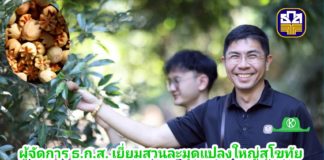 ผู้จัดการ ธ.ก.ส. เยี่ยมสวนละมุดแปลงใหญ่สุโขทัย พร้อมขับเคลื่อน BAAC Outlet สินค้าคุณภาพจากเกษตรกร ที่ ธ.ก.ส. ทุกสาขา