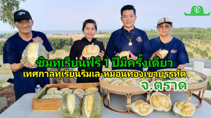 เทศกาลทุเรียนริมเล-หมอนทองเขาบรรทัด ชิมทุเรียนฟรี!! 1 ปีมีครั้งเดียว “เทศกาลทุเรียนริมเล-หมอนทองเขาบรรทัด” จังหวัดตราด