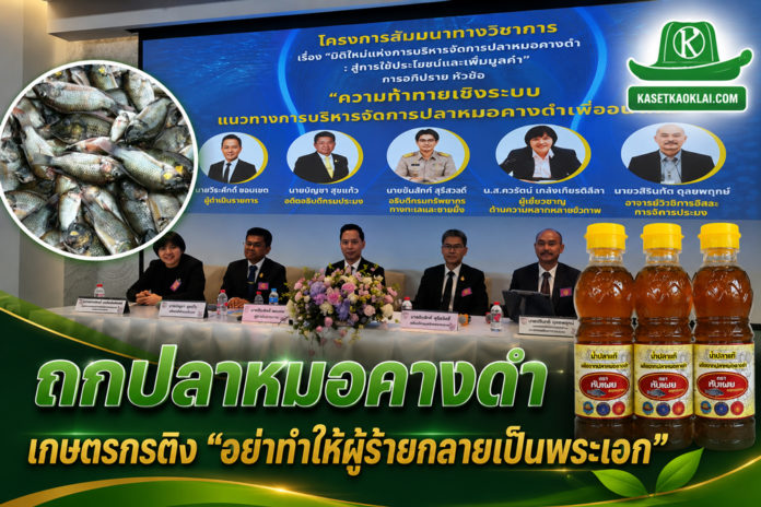 วุฒิสภาเปิดเวทีถกปัญหาปลาหมอคางดำ ตัวแทนเกษตรกรติงอย่าทำให้ผู้ร้ายกลายเป็นพระเอก