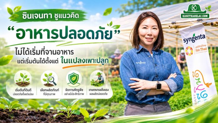ซินเจนทาชูแนวคิด “อาหารปลอดภัย” ไม่ได้เริ่มที่จานอาหาร แต่เริ่มต้นได้ตั้งแต่ในแปลงเพาะปลูก