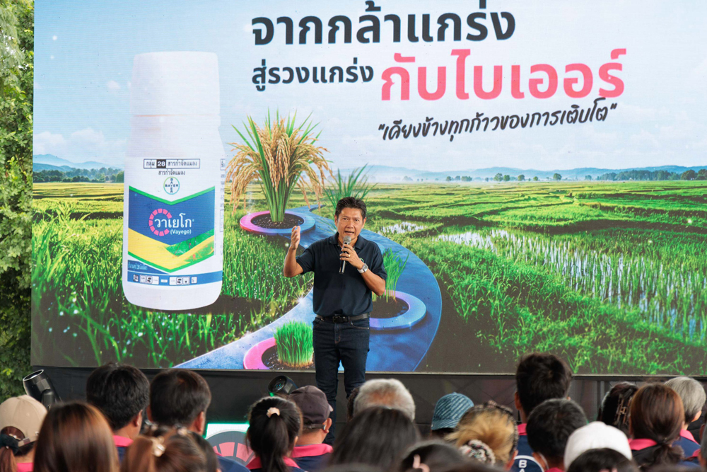 ไบเออร์ เปิดตัว “วาเยโก” นวัตกรรมกำจัดหนอนกอและหนอนม้วนใบในนาข้าว พร้อมแนะนำนาติโว–เอเทียจ ดูแลข้าวช่วงตั้งท้องถึงออกรวง