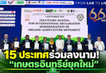 สจล. เปิดเวทีนานาชาติ ลงนามปฏิญญาสากลครั้งแรก ดัน “เกษตรอินทรีย์ยุคใหม่และการรับรอง” เชื่อมงานวิจัยสู่แปลงเกษตรและตลาดโลก