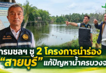 “สายบุรี” รอทางออกน้ำท่วม–แล้ง–น้ำเค็ม กรมชลฯ ชู 2 โครงการนำร่อง แก้ปัญหาครบวงจร “สายบุรี” รอทางออกน้ำท่วม–แล้ง–น้ำเค็ม กรมชลฯ ชู 2 โครงการนำร่อง แก้ปัญหาครบวงจร