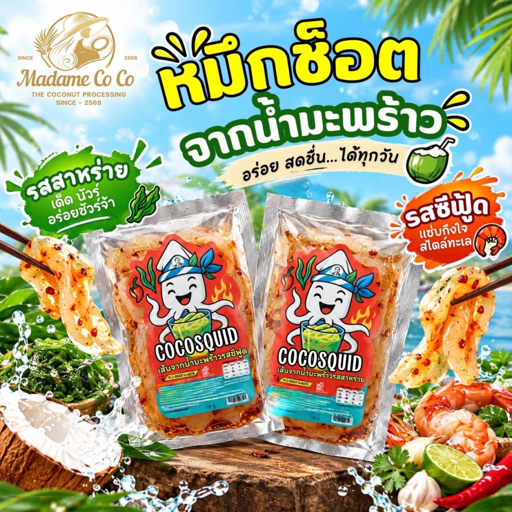 "Madame Co Co" นวัตกรรมกู้ชีพชาวสวนมะพร้าวราชบุรี จากวิกฤตราคาตกต่ำ สู่นวัตกรรมสุดว้าว ตอบโจทย์ผู้บริโภคยุคใหม่