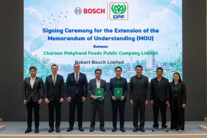 CPF–Bosch ต่อยอดความร่วมมือ ใช้ Data–AI ยกระดับการผลิตอาหาร หนุนเป้าหมาย Net-Zero